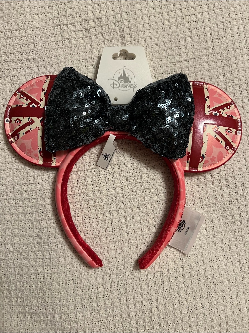 Walt Disney World EPCOT United Kingdom Minnie Mouse Ears Headband-NEW
